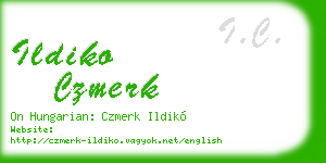 ildiko czmerk business card